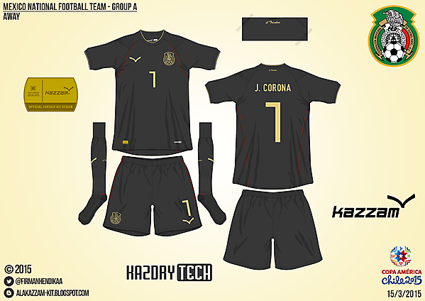 Mexico Away - Group A, 2015 Copa América