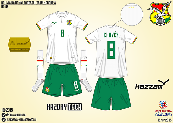 Bolivia Away - Group A, 2015 Copa América