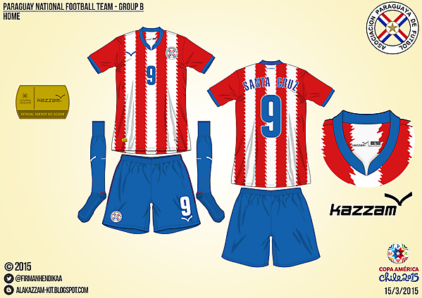 Paraguay Home - Group B, 2015 Copa América