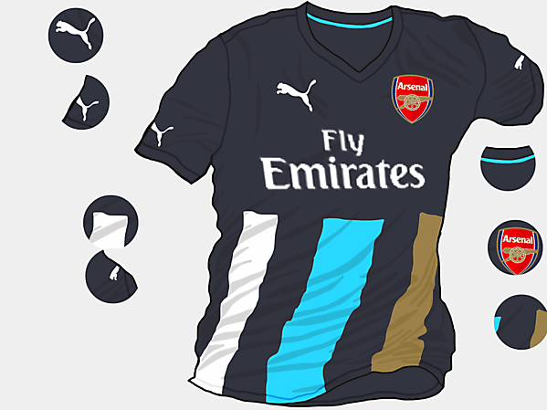 Arsenal 2015-2016 Third Shirt (Based on Leaks)