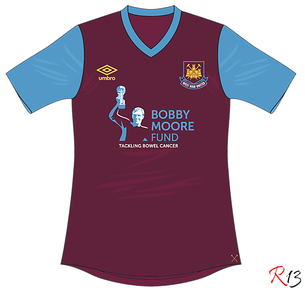 West Ham United - 2016 - Umbro - Bobby Moore Fund 