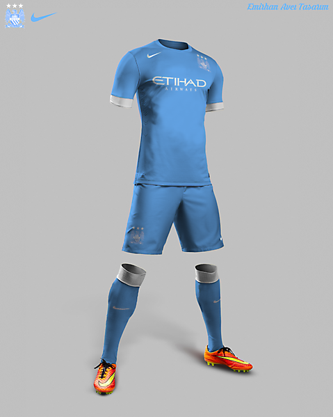 MANCHESTER CITY 15/16 HOME KIT DESIGN