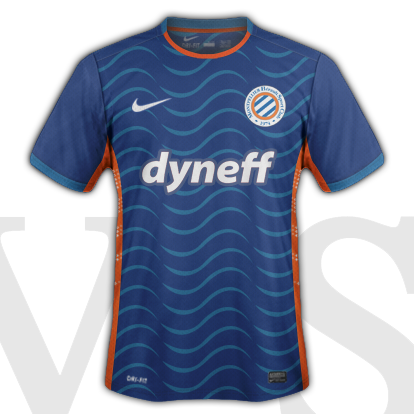 Montpellier HSC Home kit 2015/16 with Nike