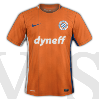 Montpellier HSC Away kit 2015/16 with Nike