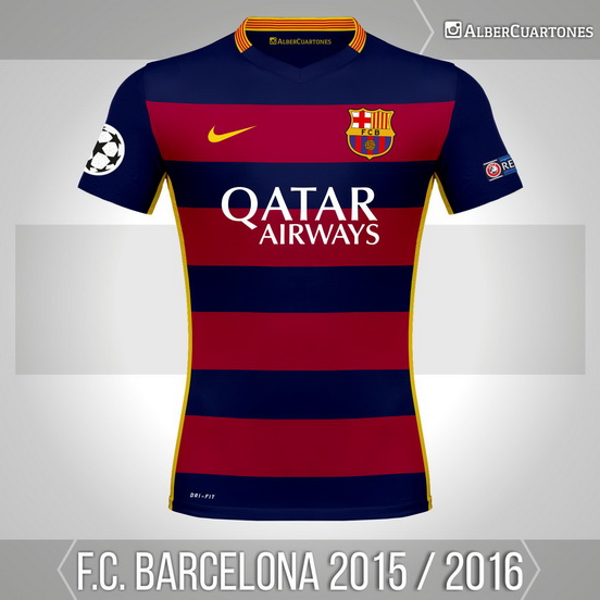 F.C. Barcelona 2015 / 2016 Home (according to leaks)