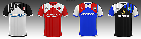 Cascade II - Fulham, Charlton, Brentford Away, Blackburn Away