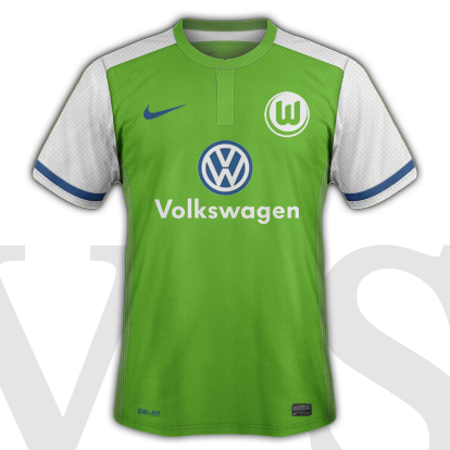 VfL Volfsburg Home kit 2016/17 season