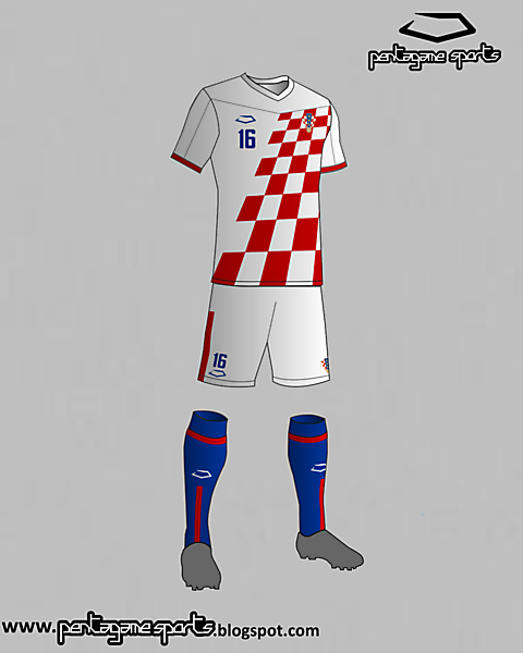 Croatia National Football Team Home Kit 2016