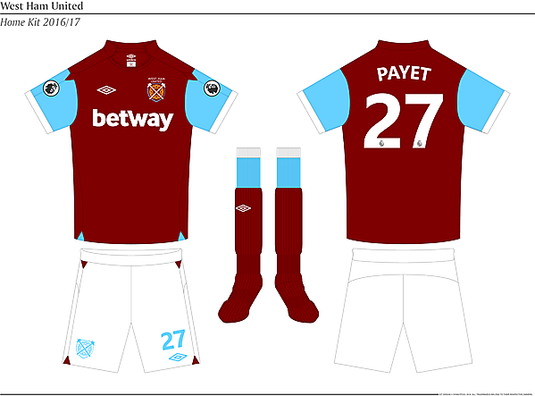 West Ham United Home Kit
