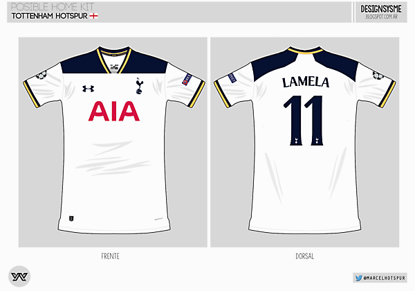 Tottenham Hotspur | home kit 2016/17 ?