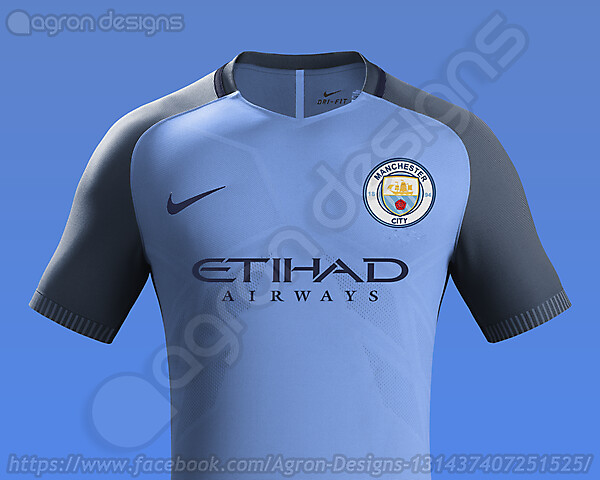 Nike Manchester City Home Kit 2016-17 based on leaked images