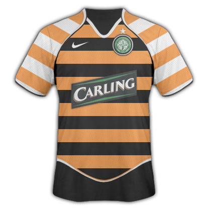 Arsenal (H,A,3) and Celtic (H,A) kits