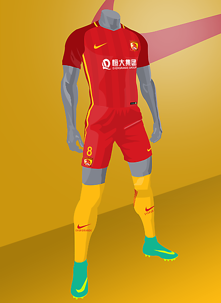 Guangzhou Evergrande x Nike Vapor - Concept kit