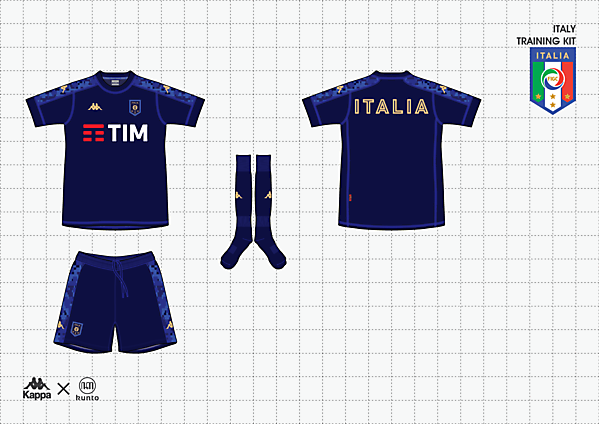 (kappa x kunto) italia training kit