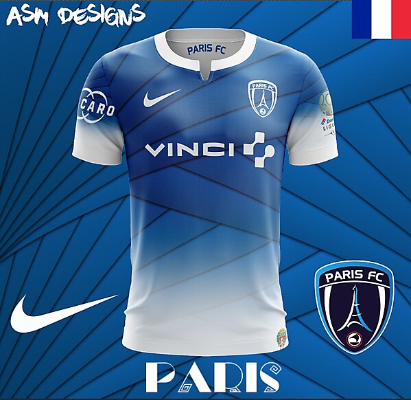 Paris FC Nike 2018 Home Kit