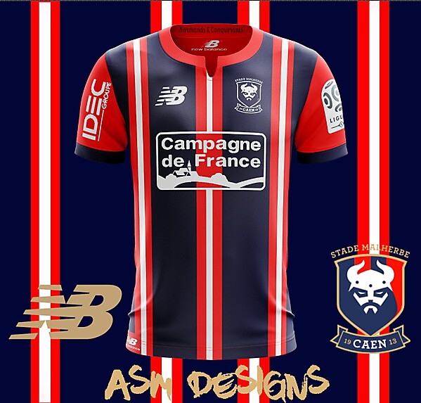 SM Caen New Balance 2018 Home Kit