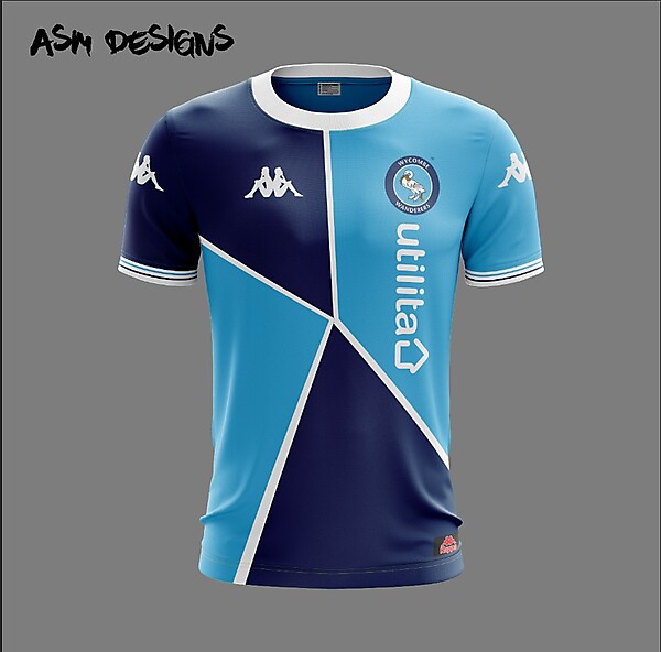 Wycombe Wanderers F.C. Kappa 2018 Home kit