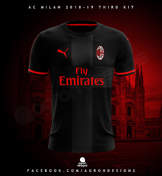 PUMA AC MILAN 2018-19 THIRD KIT CONCEPT