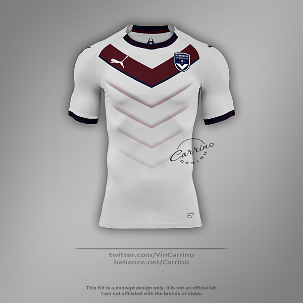FC Girondins de Bordeaux Away Jersey | Concept Design