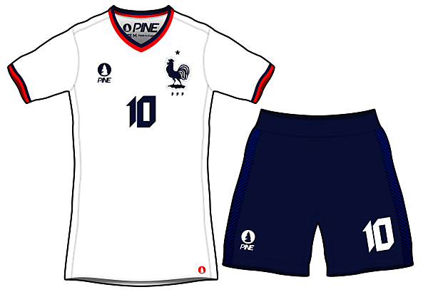 France 2018 WC Away Concept Kits by Pine
