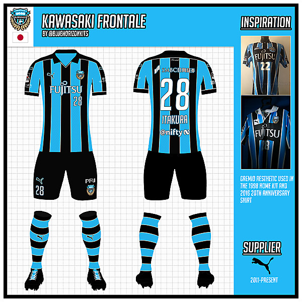 Kawasaki Frontale Home Kit (League)