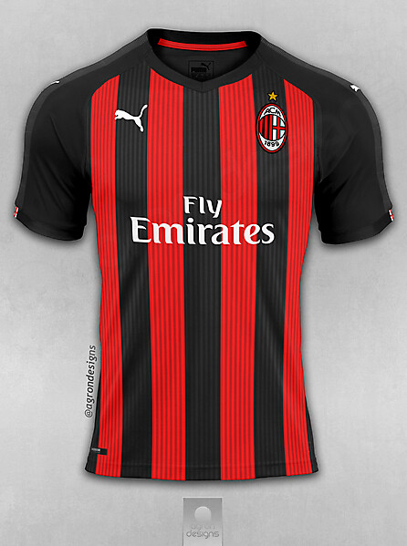 PUMA_AC MILAN HOME 2018-19 KIT CONCEPT