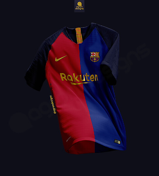NIKE FC BARCELONA  HOME KIT CONCEPT(1999-2000 CENTENARY KIT INSPIRED)
