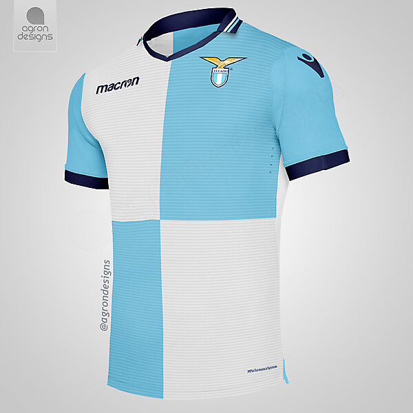Agron Designs is at Stadio Olimpico Di Roma. 4 mins · Rome, Italy ·  Macron Lazio Home Kit Concept