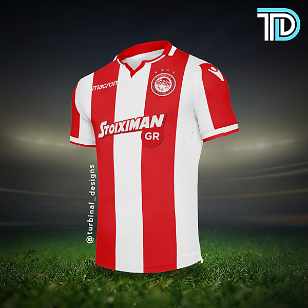 Olympiacos Macron Home Kit Concept