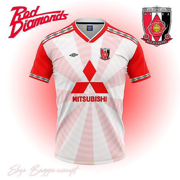 Urawa Red Diamonds away flag concept kit