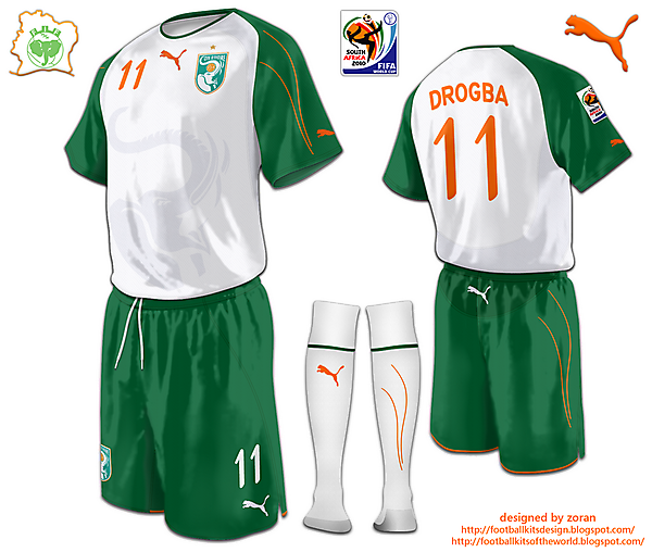 Ivory Coast World Cup 2010 fantasy away