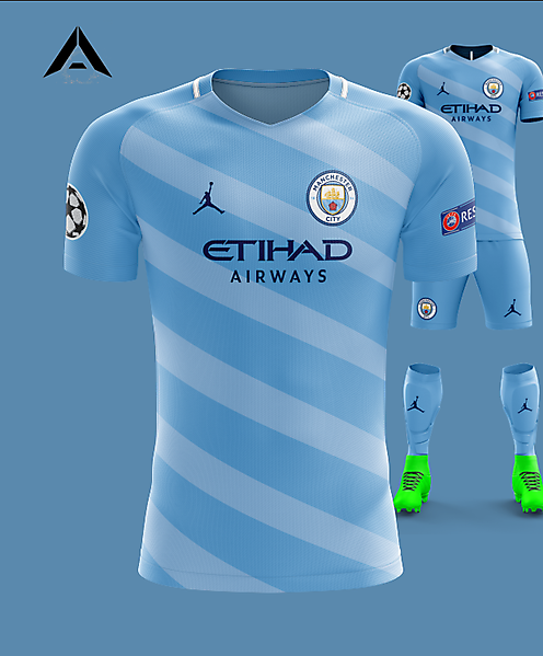 Manchester City Jordan 2021 Home Kit