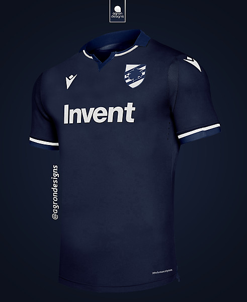 MACRON SAMPDORIA 2020-21 THIRD KIT CONCEPT