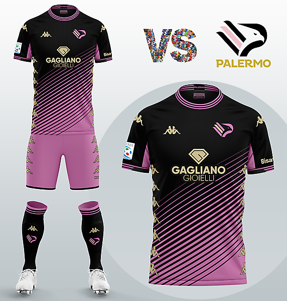 SSD Palermo Away kit with Kappa (Fantasy 2020/2021)