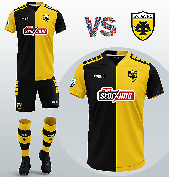 AEK Athens FC Home kit with Capelli Sport (2020/21)