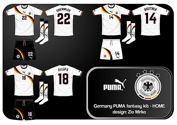 Germany PUMA fantasy kit - home white
