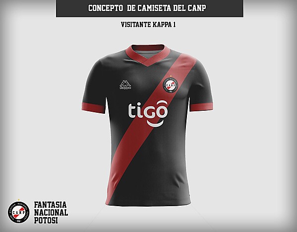 Club Atletico Nacional Potosi - Concepto de camiseta tipo A visitante