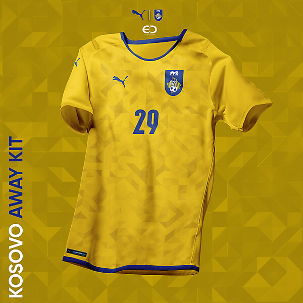 KOSOVOxPUMA - Design by EO - AWAY Kit - FFK logo & kits