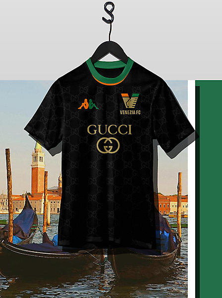  Kappa x Gucci Venezia FC Home Shirt Concept