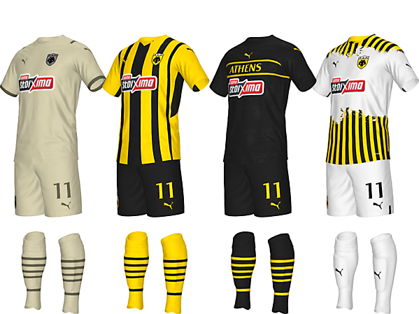 AEK Athens 23 x AC Milan 22