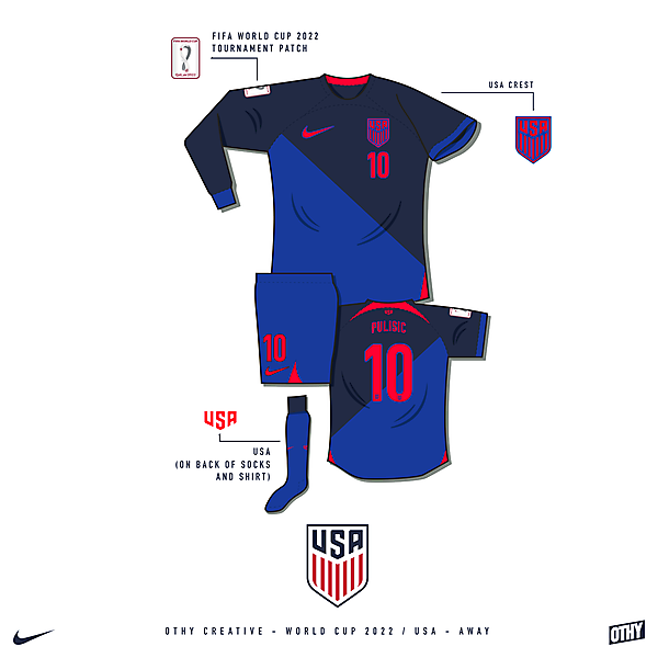 USA - World Cup 22 - Away kit
