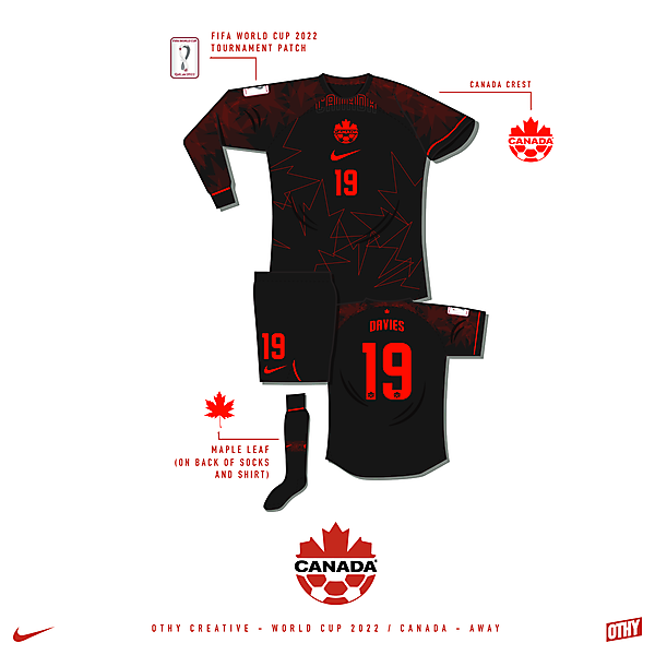 Canada - World Cup 22 - Away kit