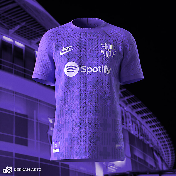 FC Barcelona x Nike x Pantone - Third Kit Concept "Lila Barça"