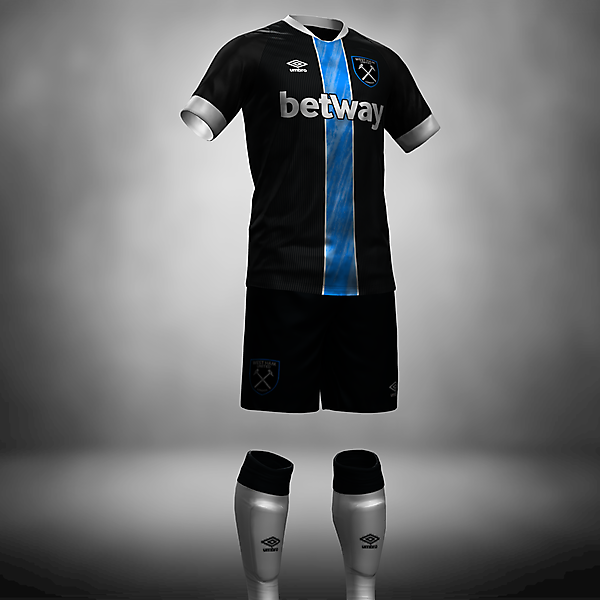 West Ham Away Kit Concept Set 1