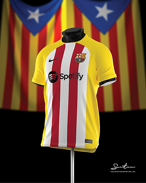 FC Barcelona x Nike x Catalunya Concept kit by jaccovansanten.nl