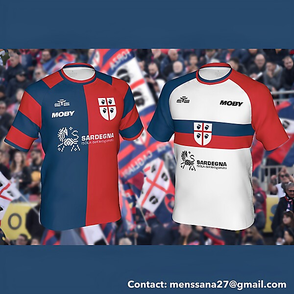 Cagliari hypothetical match jerseys