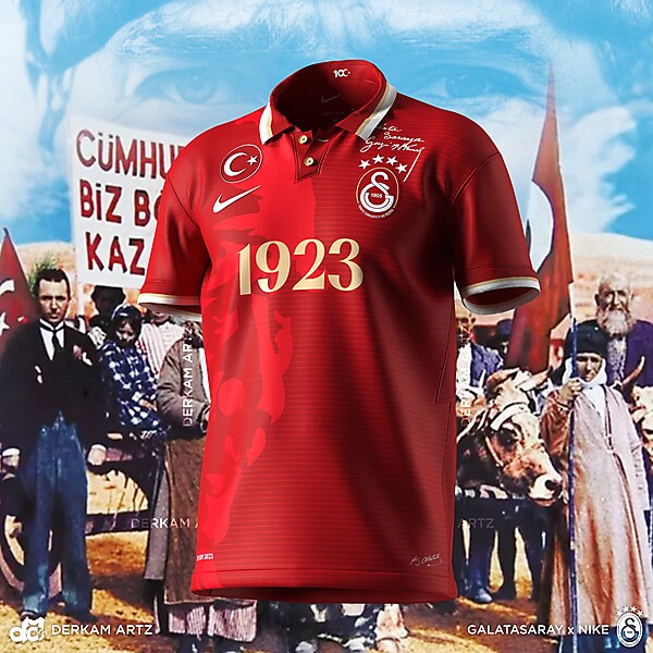 Galatasaray x Nike - Türkiye Cumhuriyeti 100. Yıl Özel Forması "100 yıl, 100 çizgi"