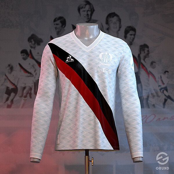 OCG Nice x Le Coq Sportif 120-year anniversary concept shirt