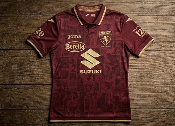 My concept for Torino FC 120th Anniversary Kit! 🐂 Maroon & Gold with vintage details. 1906-2026. What do you think?