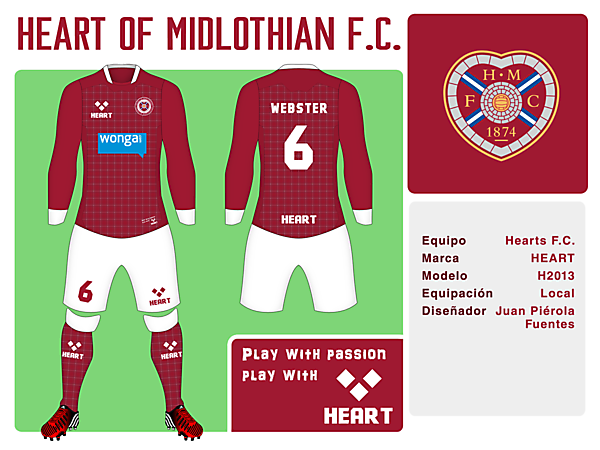 Heart of Midlothian FC Kit